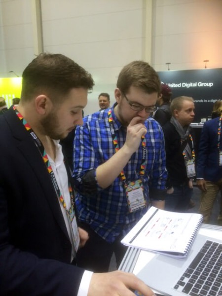 Our colleague Felix explaining the simplicity of integrating search and social media channels onto our Ingenious Enterprise platform.