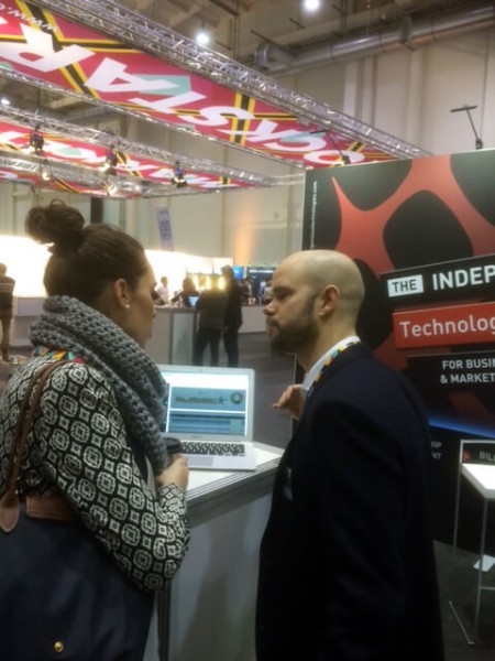 Our colleague André explaining other benefits of the Ingenious Enterprise platform.